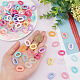 SUPERFINDINGS 360Pcs 12 Style Acrylic Linking Rings Quick Link Connectors 19.5x15mm Oval Twist Link Chain Rings for DIY Earring Necklace Purse Eyeglass Chain Making FIND-FH0003-75-3