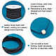 PH PandaHall 10.9 Yard Braided Leather Strip 5mm 3 Ply Hand Braided Cord Black Bolo PU Leather Cord Flat Folded Leather Cord forMen Women Bracelet Necklace Bolo Tie Belt DIY Craft Making LC-PH0001-07B-3