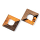 Resin & Walnut Wood Pendants RESI-S389-024A-A01-2