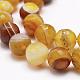 Faceted Natural Agate Beads Strands G-F344-32-14mm-3