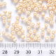 12/0 perles de rocaille rondes en verre de peinture de cuisson SEED-S036-01A-19-3