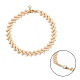 Ensemble de bracelets de cheville tressés en perles de verre pour femmes AJEW-AN00465-4
