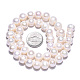 Fili di perle di perle d'acqua dolce coltivate naturali PEAR-N013-10E-6