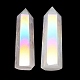 Point Tower Electroplate Natural Rose Quartz Home Display Decoration PW23030680855-2