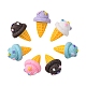 50個5色の模造アイスクリームデコレーション  食べ物を再生する  ドールハウスの装飾用  ミックスカラー  30x19x18mm  10個/カラー AJEW-CJ0001-20-1