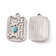 Synthetic Turquoise Pendants PALLOY-D013-12AS-2