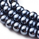 Chapelets de perles en porcelaine manuelle PORC-I010-03F-6mm-3