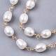 Handmade Natural Freshwater Pearl Beaded Chains CHC-S010-003-2