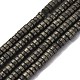 Природного пирита бисер нитей G-L624-I13-2x4mm-2