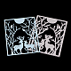 Rectángulo con renos de navidad / marco de ciervo plantillas de troqueles de corte de acero al carbono DIY-F032-02-5