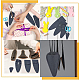 BENECREAT 8Pcs PU Leather Shear Tip Protective Covers FIND-BC0003-60-6