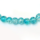 Chapelets de perles en verre craquelé peint CCG-S001-10mm-06-3