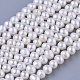 Hebras de perlas de perlas de agua dulce cultivadas naturales de papa PEAR-E007-4-5mm-AAA-1