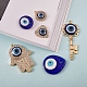 Kit di ciondoli per occhi malvagio in stile 6 pz 6 per la creazione di gioielli fai da te DIY-SZ0005-80B-3