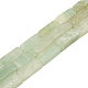 Chapelets de perles en aventurine vert naturel G-S300-75-8x20mm-1
