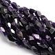 Faceted Nuggets Natural Amethyst Bead Strands G-L425-21-1