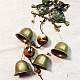 真鍮の鐘風鈴  樹脂ペンダント装飾  フクロウ  アンティークブロンズ  450mm WICH-PW0001-67-3