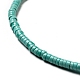 Turquoise synthétique perles heishi brins G-I326-10C-4