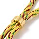 Bracelets argentés en corde de nylon MAK-C003-03G-03-2