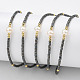 Bracelets réglables de perles tressées avec cordon en nylon BJEW-P256-B32-1