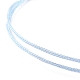 Verstellbares Armband aus geflochtener Polyesterschnur AJEW-JB01110-5