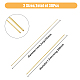 SUPERFINDINGS 30Pcs 2 Styles Brass Support Rods DIY-FH0005-51-2