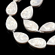 Plating Natural Freshwater Shell Beads Strands SHEL-N026-229-3
