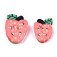 手作り樹脂クレイカボション  イチゴの形  トマト  11x8x2mm X-CLAY-T016-23-3