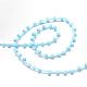 Frosted Opaque Seed Beads Cords OCOR-R039-E02-2