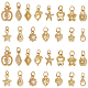 PH PandaHall 60pcs Gold Charms Pendants FIND-PH0006-30-1