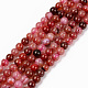 Chapelets de perles en agate naturelle craquelée G-S369-003B-B01-1