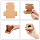 Pandahall 30 pack boîte à savon carrée kraft avec fenêtre en érable mini boîte-cadeau en papier kraft pour emballage de savon fait maison fournitures de fabrication de savon friandises de fête CON-WH0074-46-4