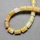 Natural Gemstone Topza Jade Stone Column Beads Strands G-S115-07-2