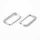 Прямоугольные серьги-кольца для девушек EJEW-N099-001P-NF-2
