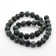 Frosted Natural Kambaba Jasper Beads Strands X-G-M272-13-8mm-2