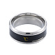 201 Stainless Steel Temperature Plain Band Finger Ring for Women RJEW-N043-10P-2