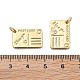 Латунные подвески-открытки KK-Q006-08G-3