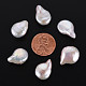 Perline di perle naturali di keshi PEAR-N020-S09-4
