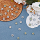 Dicosmétique 50 pièces perles arbre de vie 2 couleurs breloques coulissantes en alliage avec turquoise synthétique plat rond arbre de vie filigrane perles d'espacement strass breloques pour bricolage fabrication de bijoux artisanat FIND-DC0003-59-4