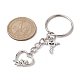 Porte-clés pendentif en alliage coeur saint valentin KEYC-JKC00625-02-3