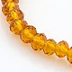 Perlas de cristal rondelle estiran pulseras BJEW-F074-02-2