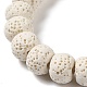 Brins de perles teintes en pierre de lave naturelle G-Z036-A01-04-3