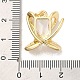 Латунные микропаве прозрачные подвески с фианитом KK-R155-06G-3