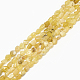 Chapelets de perles en opale jaune naturelle G-S301-09-1