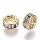 Brass Micro Pave Cubic Zirconia Spacer Beads X-KK-S348-479-NF-2