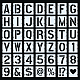 Globleland 42 pz stencil per lettere simboli numeri stencil artigianali riutilizzabili in plastica disegno stencil disegno scala modello per fai da te scrapbooking DIY-WH0374-80-8