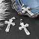 304 crucifix inoxydable en acier traversent grands pendentifs pour Pâques STAS-V0493-79C-4