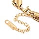 Bracelet multi-rangs en couches à double chaîne et perles en forme de cœur STAS-D184-11G-3