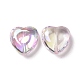 Placage uv perles acryliques irisées arc-en-ciel PACR-H001-10-3