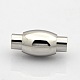 Column with Barrel 304 Stainless Steel Magnetic Clasps STAS-N014-09-4mm-1